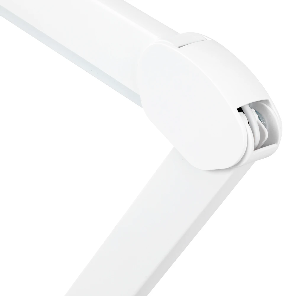 Activeshop LED darbo lempa su stalviršio spaustuvu Elegante, balta
