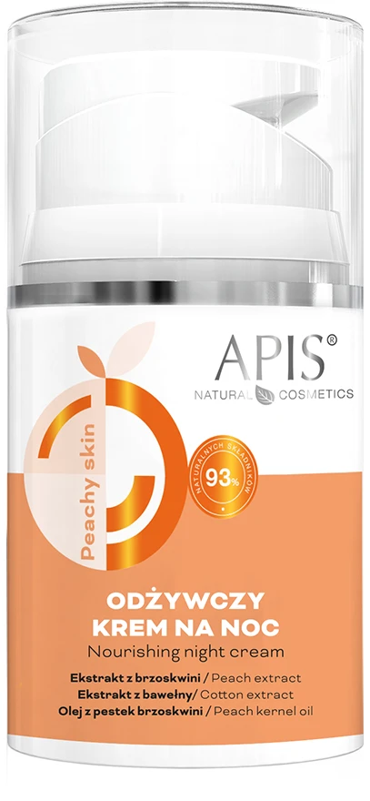Activeshop Naktinis maitinamasis veido kremas APIS Peachy Skin 50 ml