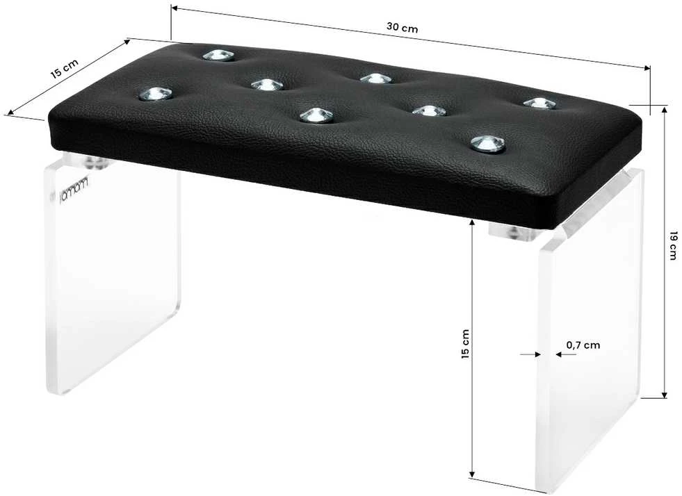 Activeshop Manikiūro porankis Momo Diamond Juodas