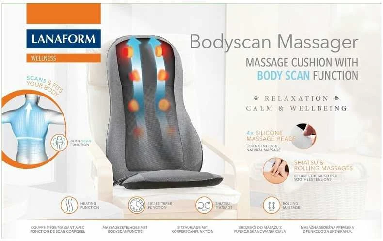 Masažinė sėdynė su kūno skenavimo funkcija Lanaform Bodyscan Massager