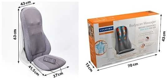 Masažinė sėdynė su kūno skenavimo funkcija Lanaform Bodyscan Massager