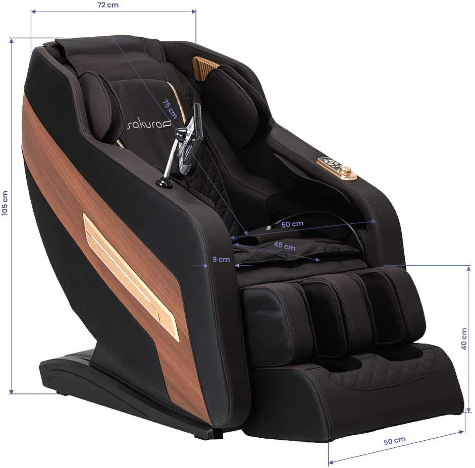 Activeshop Masažinis krėslas Sakura 306A Classic Wood Leather