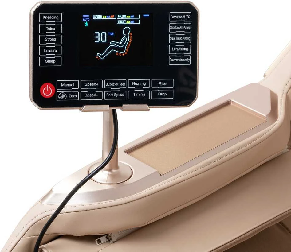 Activeshop Masažinis krėslas Sakura Prime 108 Creamy rusvai gelsvas