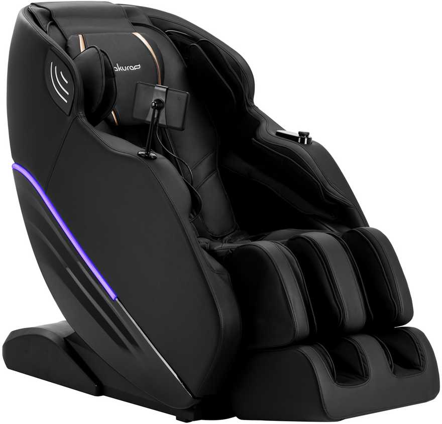 Activeshop Masažo krėslas Sakura Maximus 3D 809 Juodas