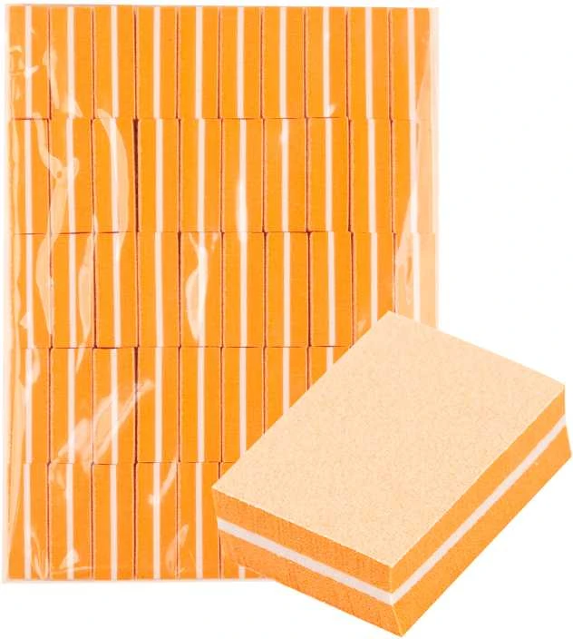 Manikiūro, pedikiūro priedas ActiveShop Mini Oranžinis Block, 50 vnt.
