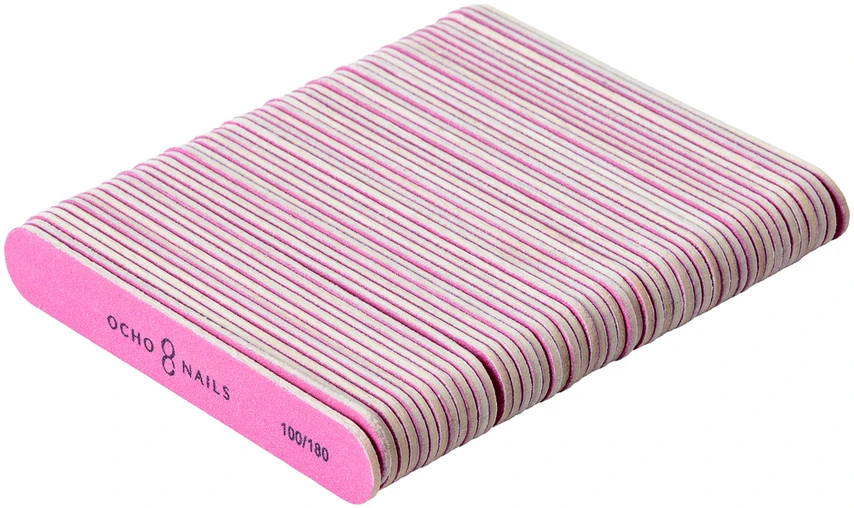 Activeshop Nagų dildės Ocho Nails mini tiesios 100/180, 50 vnt.