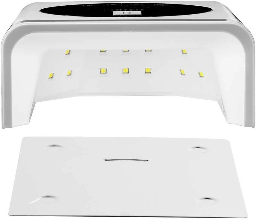 OCHO NAILS belaidė LED UV lempa X22, 72 W, balta, su veidrodiniu dugnu