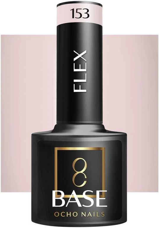 Activeshop Gelinio lakavimo bazė Ocho Nails Base Flex 153 rožinis, 5 g