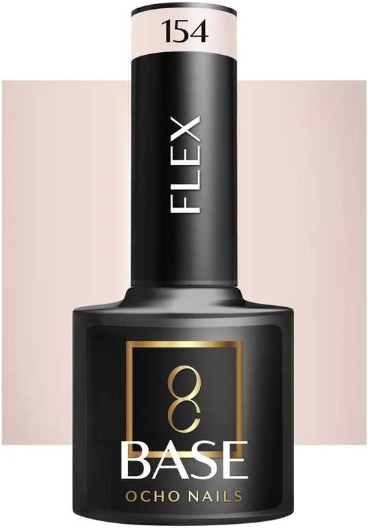 Activeshop Gelinio lakavimo bazė Ocho Nails Base Flex 154 rožinis, 5 g