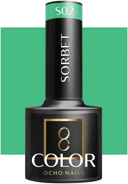 Activeshop OCHO NAILS hibridinis nagų lakas Sorbet S02, 5 g