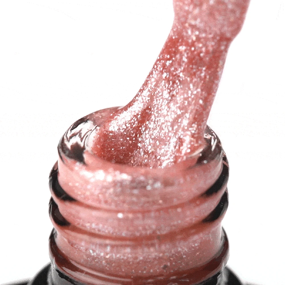 Activeshop Hibridinis nagų lakas Ocho Nails Color Glitter, G07 rožinis, 5 g