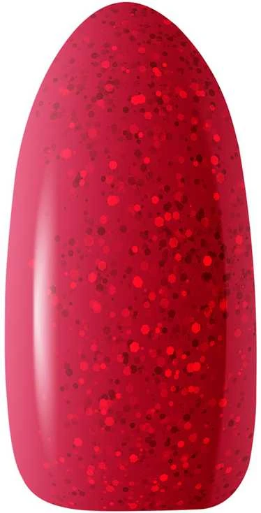 Activeshop Hibridinis nagų lakas Ocho Nails Color Glitter, G10 raudona, 5 g