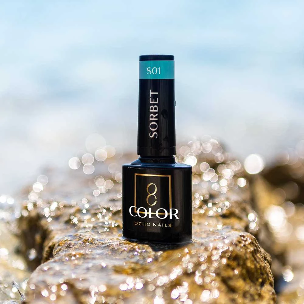 Activeshop OCHO NAILS hibridinis nagų lakas Sorbet S01, 5 g
