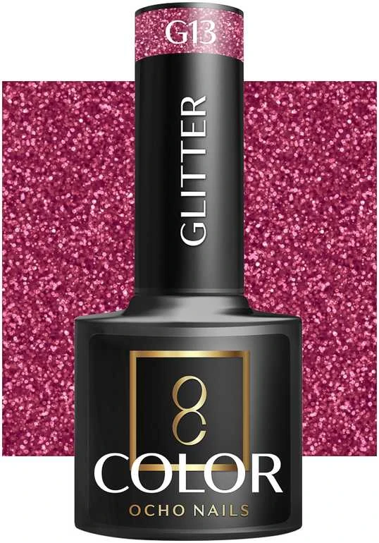 Activeshop OCHO NAILS hibridinis lakas glitter G13 -5 g