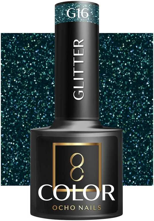 Activeshop OCHO NAILS hibridinis lakas glitter G16 -5 g
