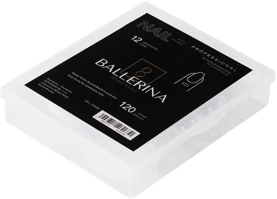 Activeshop OCHO NAILS nagų priauginimo formos ballerina, 120 vnt.