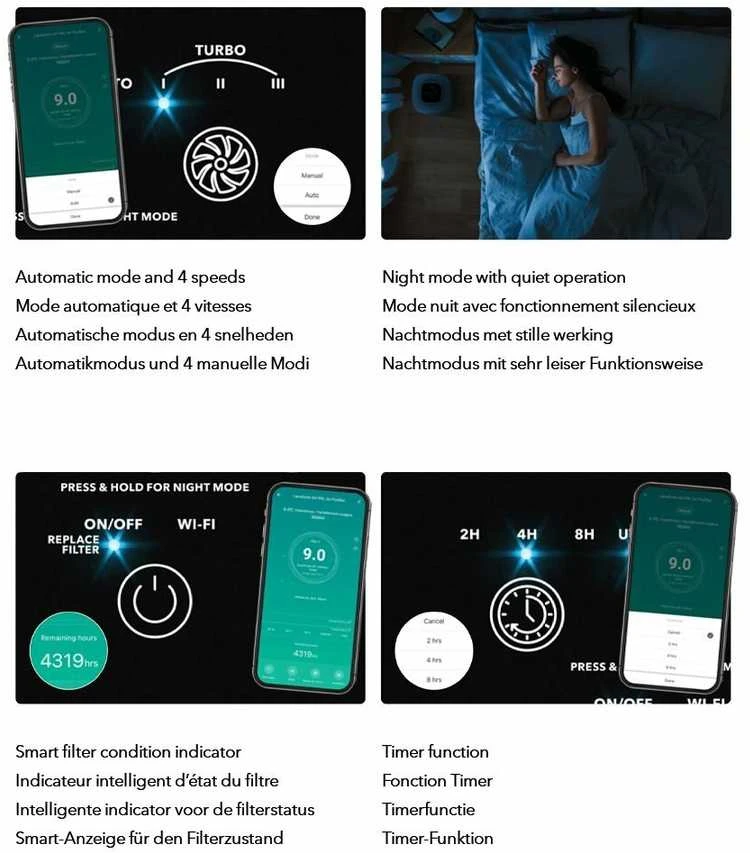 Oro valytuvas Lanaform Smart Oro valytuvas AV-99C