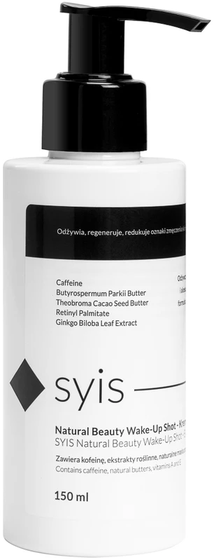 Activeshop Paakių kremas su kofeinu SYIS Natural Beauty Wake-Up Shot 150 ml