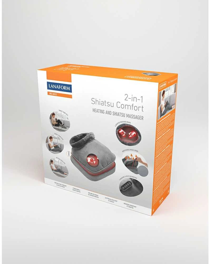 Pėdų masažuoklis-šildyklė Lanaform 2-in-1 Shiatsu Comfort