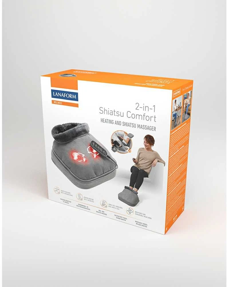 Pėdų masažuoklis-šildyklė Lanaform 2-in-1 Shiatsu Comfort
