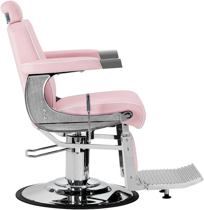 Activeshop Rožinė Kirpyklos barberio kėdė Gabbiano Visionerio Rožinė and Chrome
