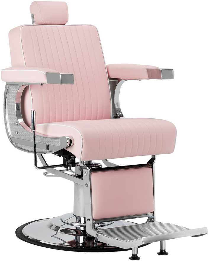 Activeshop Rožinė Kirpyklos barberio kėdė Gabbiano Visionerio Rožinė and Chrome