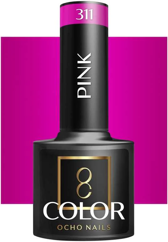 Activeshop Rožinė Hibridinis nagų lakas Ocho Nails Color Rožinė, 311 violetinė, 5 g