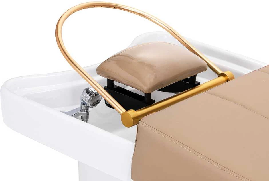 Activeshop Plaukų plovimo gultas su Head SPA funkcija Gabbiano 017B rusvai gelsvas