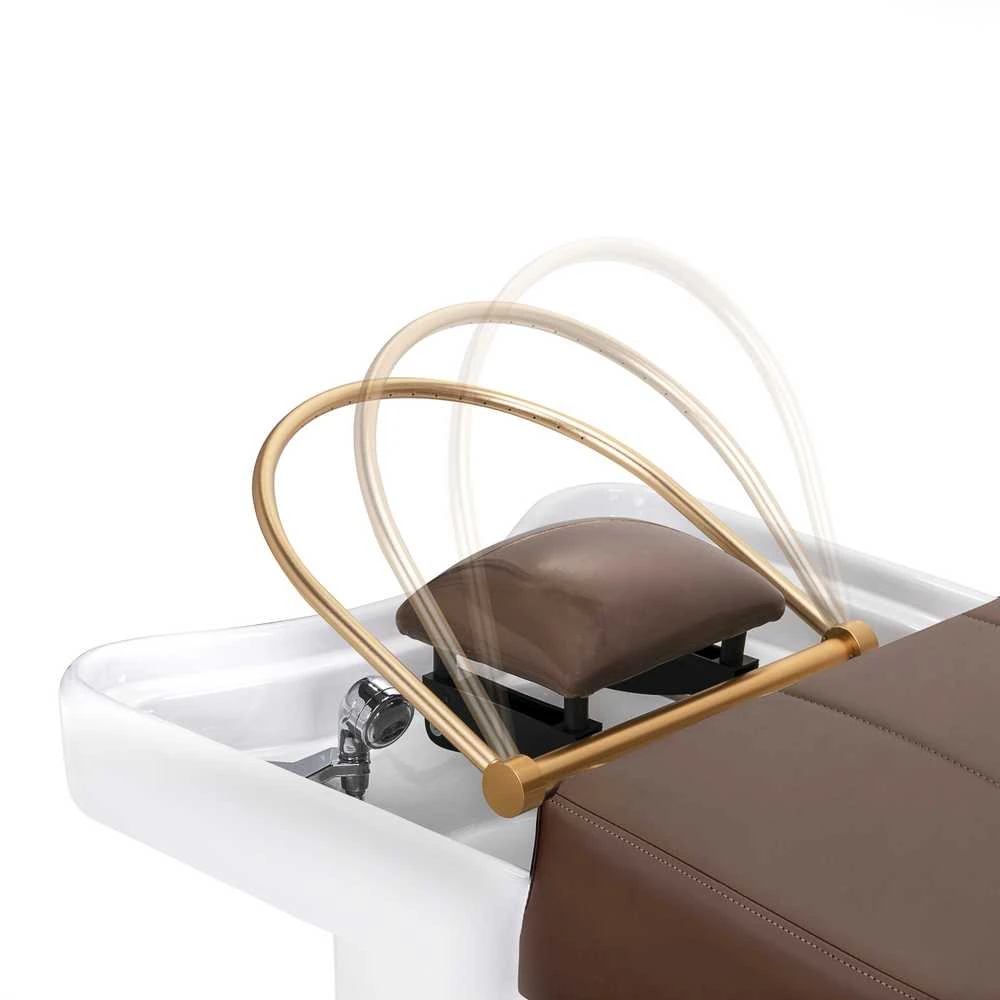 Activeshop Plaukų plovimo gultas su Head SPA funkcija Gabbiano 017 ruda