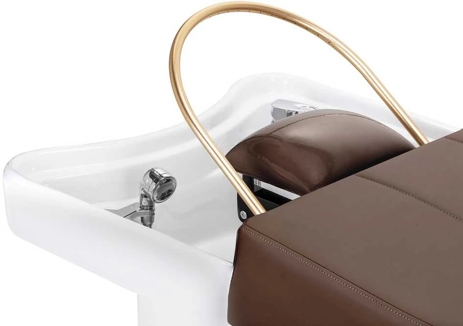 Activeshop Plaukų plovimo gultas su Head SPA funkcija Gabbiano 017 ruda