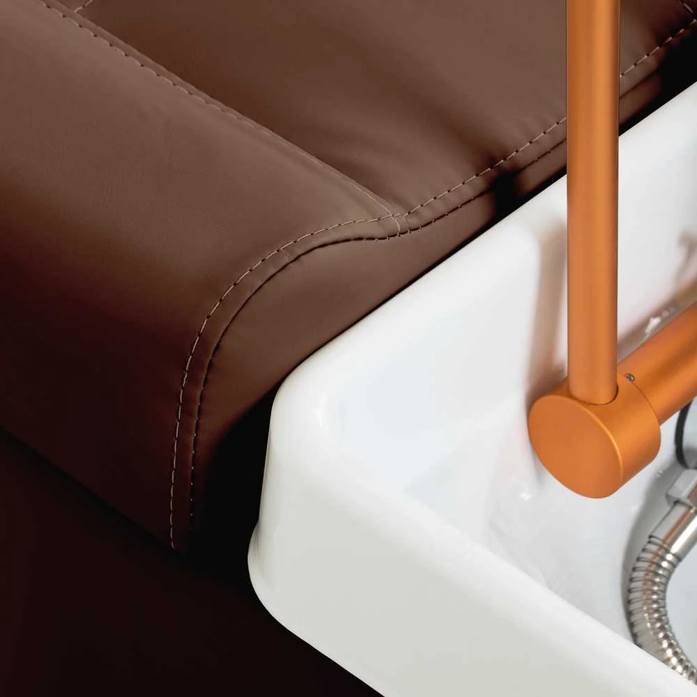 Activeshop Plaukų plovimo gultas su Head SPA funkcija Gabbiano Maldives Brown