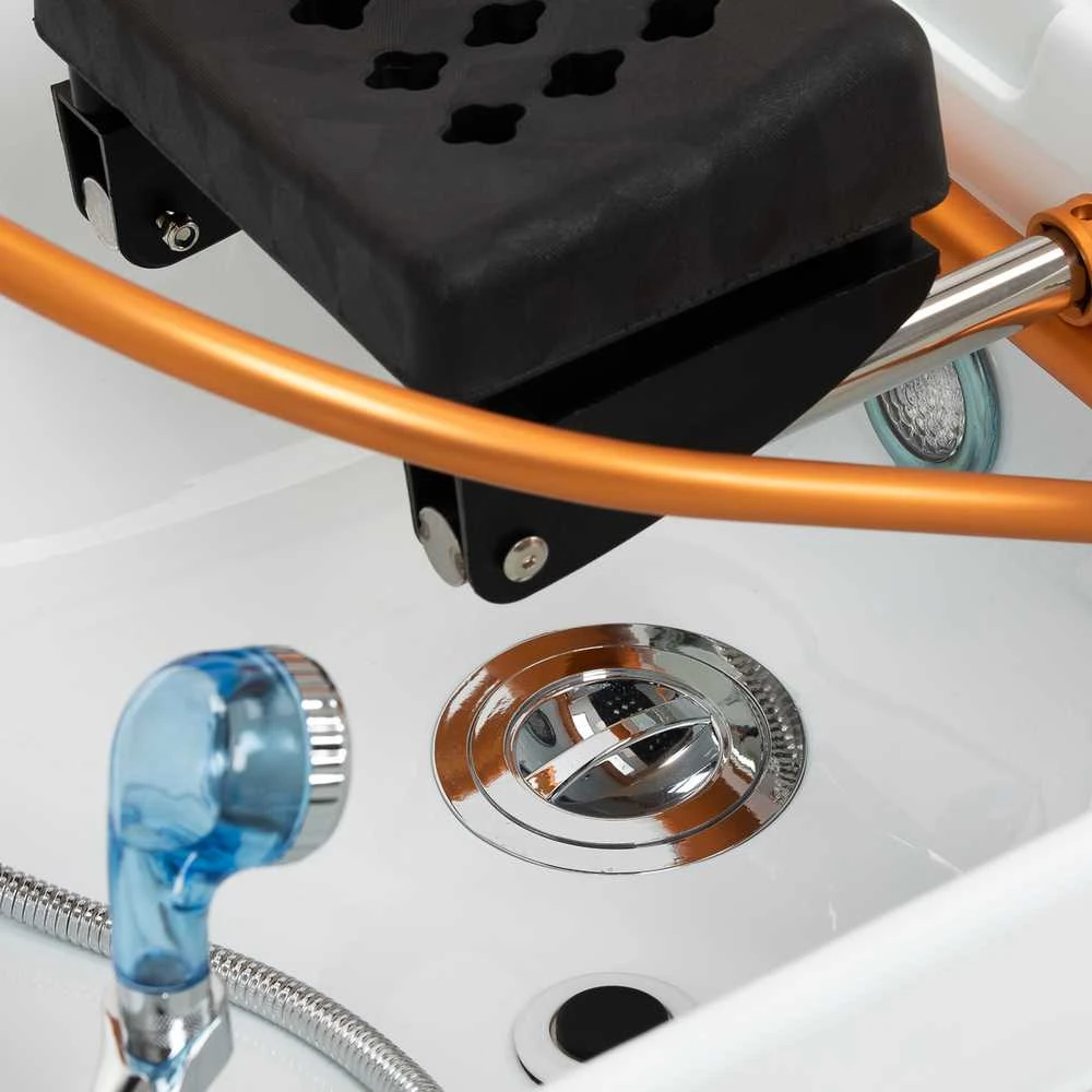 Activeshop Plaukų plovimo gultas su Head SPA funkcija Gabbiano Maldives Brown