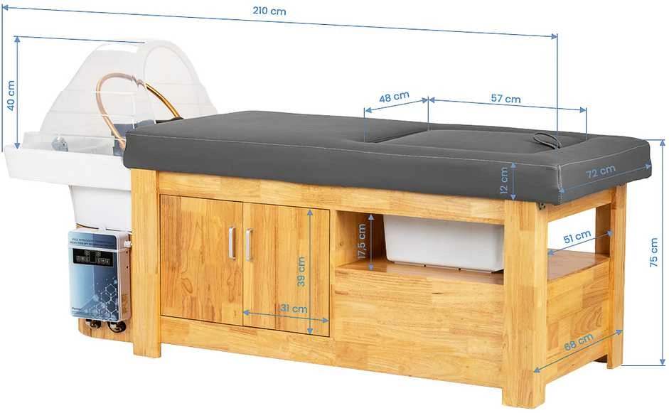 Activeshop Profesionalus gultas plaukų procedūroms Head Spa Gabbiano Bali pilkas