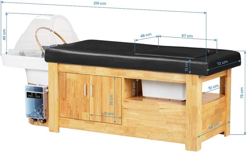 Activeshop Gultas plaukų procedūroms Gabbiano Head Spa Bali juodas