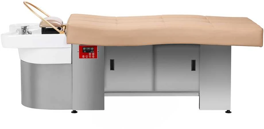 Activeshop Plaukų plovimo gultas su Head SPA funkcija Gabbiano 017B rusvai gelsvas
