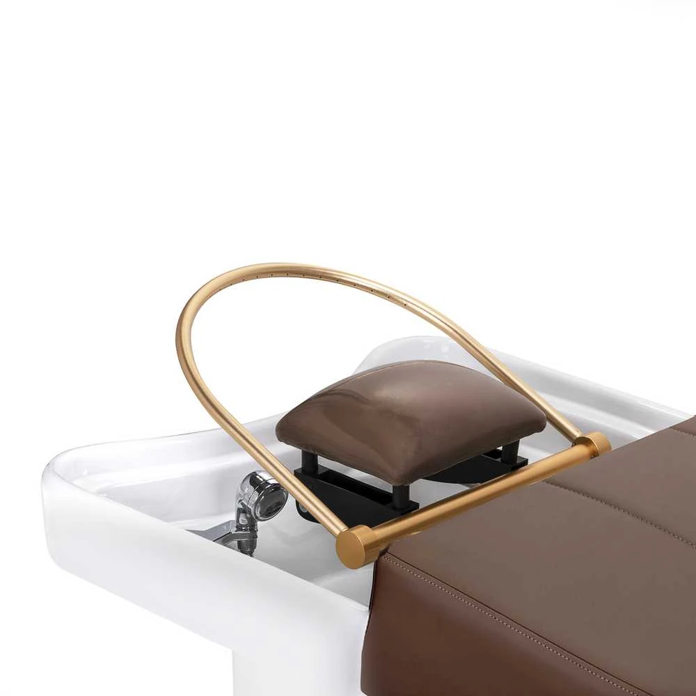 Activeshop Plaukų plovimo gultas su Head SPA funkcija Gabbiano 017 ruda