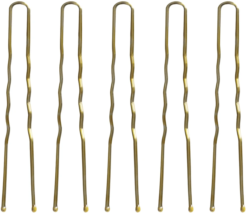 Activeshop Kirpyklų plaukų kuodeliai E-57 120 vnt. 5,6 cm aukso