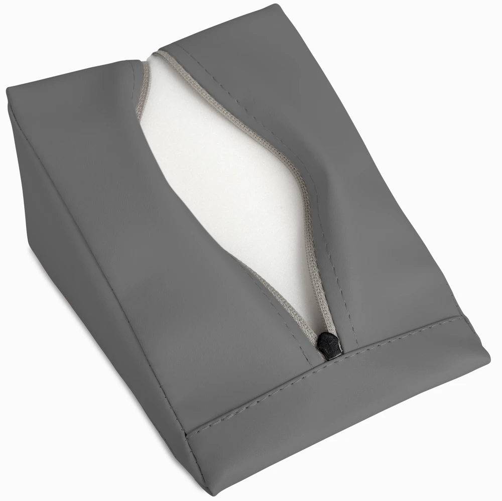 Pleišto formos masažo pagalvėlė Habys Satin Comfort 20×15×10 cm, pilka
