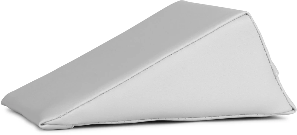 Pleišto formos masažo pagalvėlė Habys Satin Comfort 20×15×10 cm, šviesiai pilka