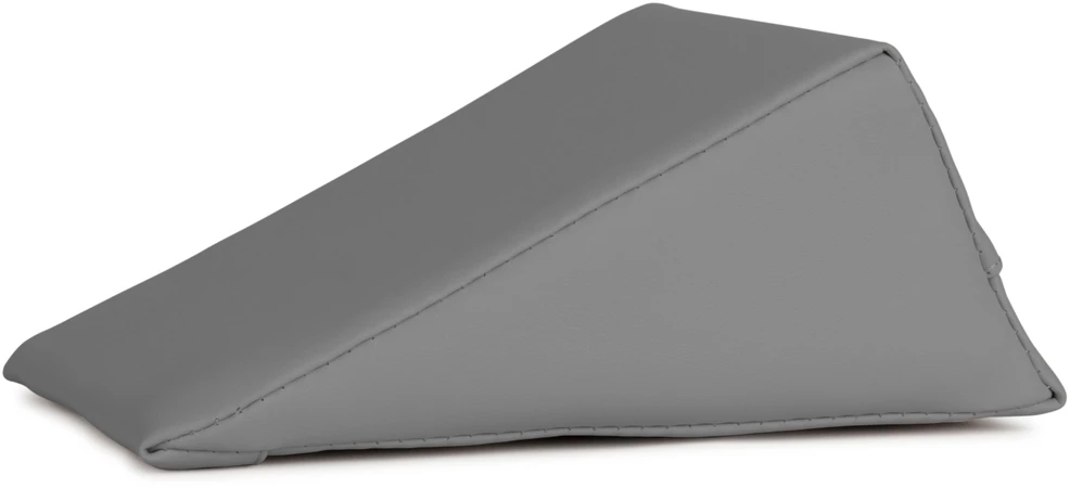 Pleišto formos masažo pagalvėlė Habys Satin Comfort 20×15×10 cm, pilka