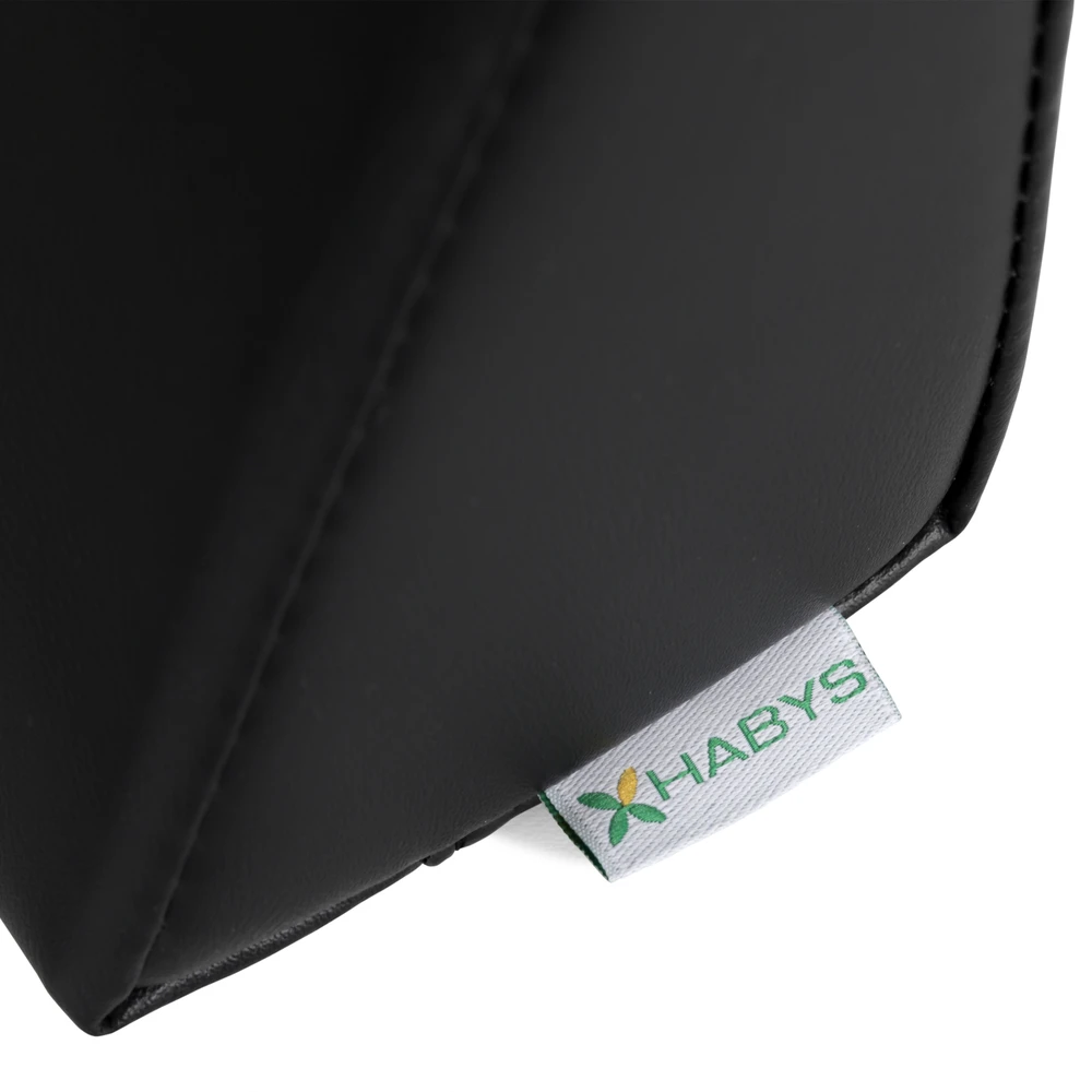 Pleišto formos masažo pagalvėlė Habys Vinyl Flex 20×15×10 cm, juoda