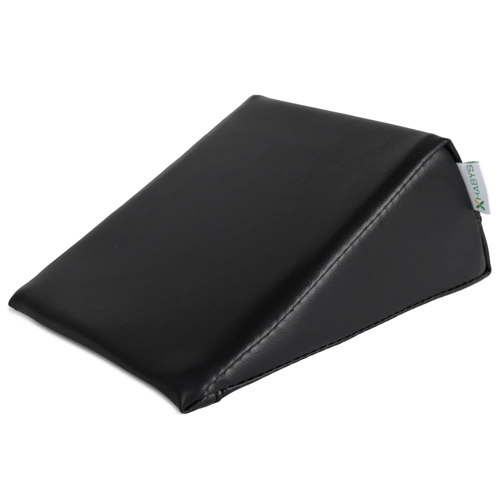 Pleišto formos masažo pagalvėlė Habys Vinyl Flex 20×15×10 cm, juoda