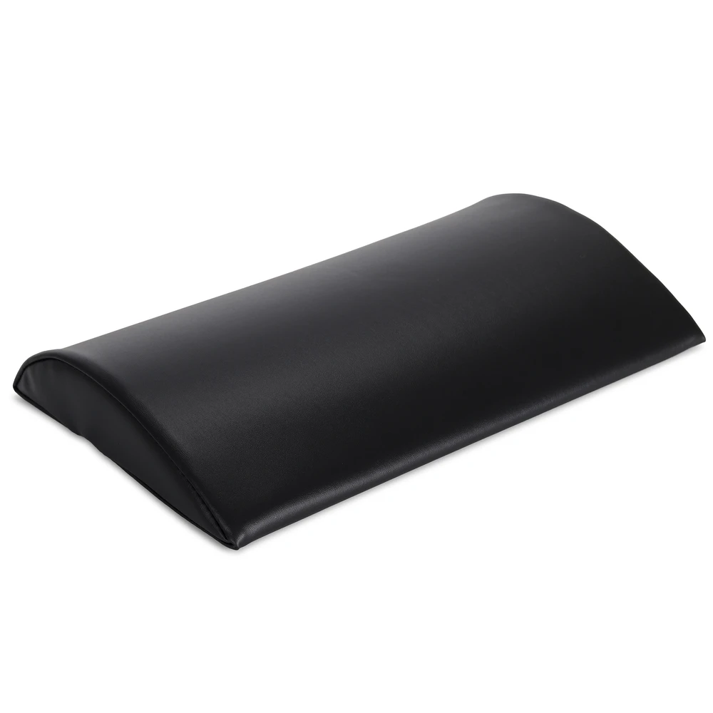 Pusapvalė juosmens masažo pagalvėlė Habys Vinyl Flex 40×25×5 cm minkšta, juoda