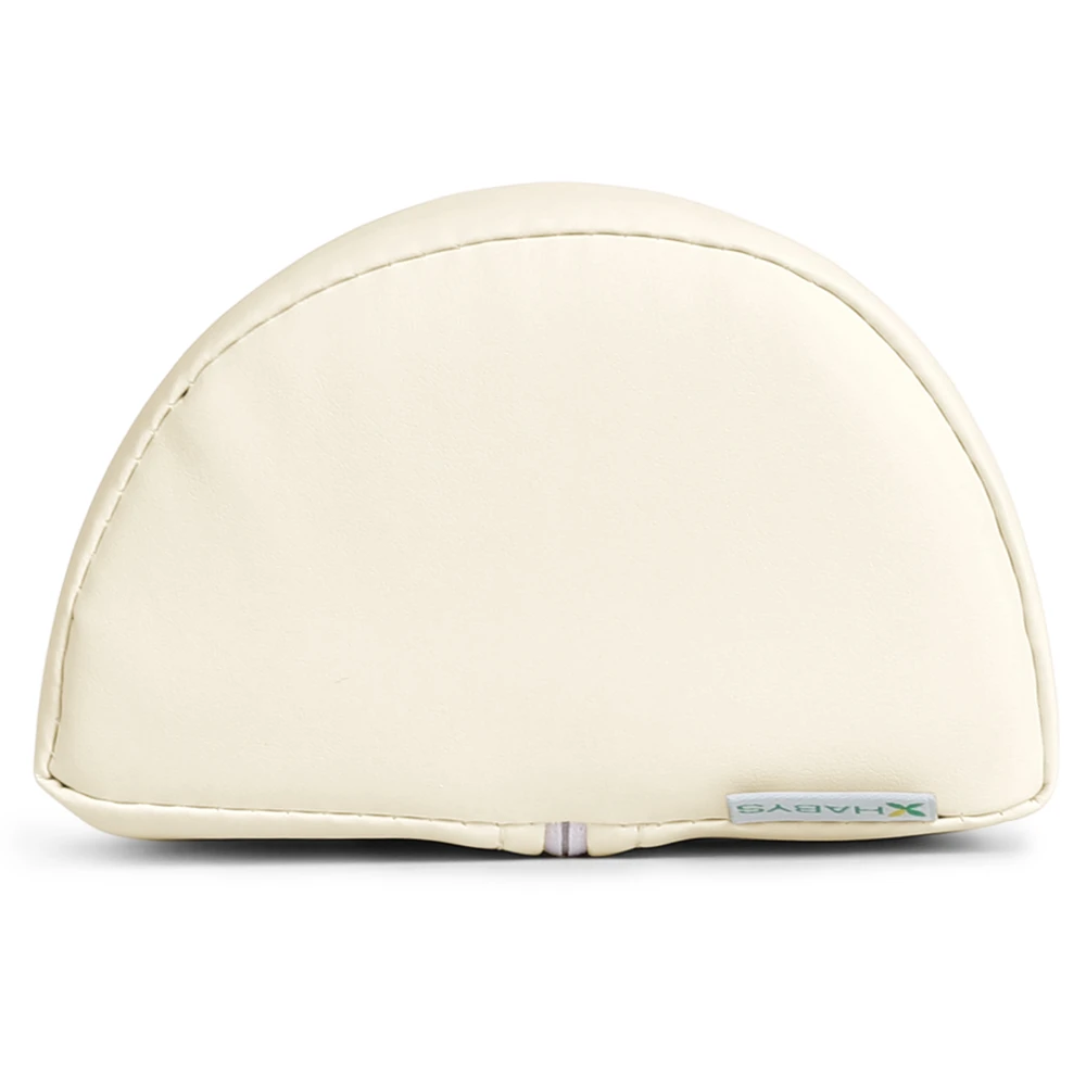 Pusapvalė masažo pagalvėlė Habys Satin Comfort 60×15×10 cm, dramblio kaulo spalvos