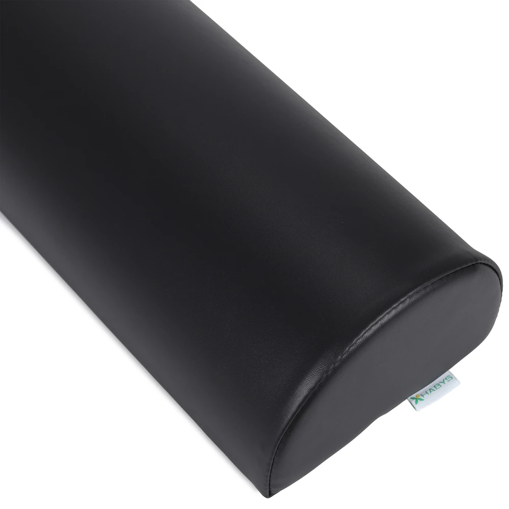 Pusapvalė masažo pagalvėlė Habys Vinyl Flex 60×18×12 cm, juoda