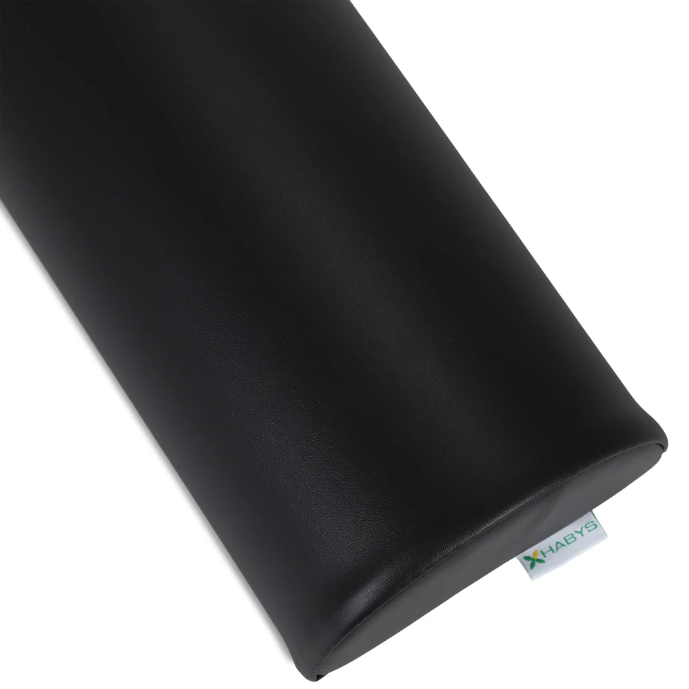 Pusapvalė masažo pagalvėlė Habys Vinyl Flex 60×15×10 cm, juoda