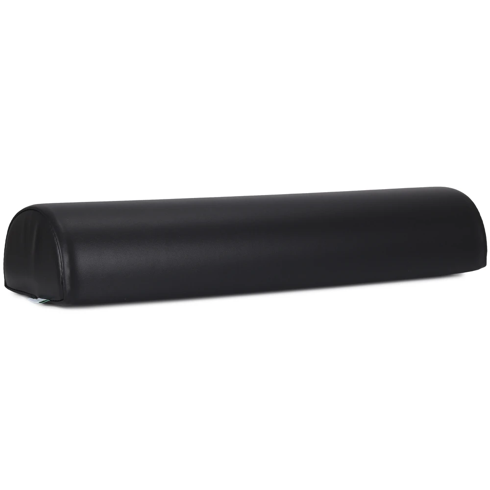 Pusapvalė masažo pagalvėlė Habys Vinyl Flex 60×15×10 cm, juoda