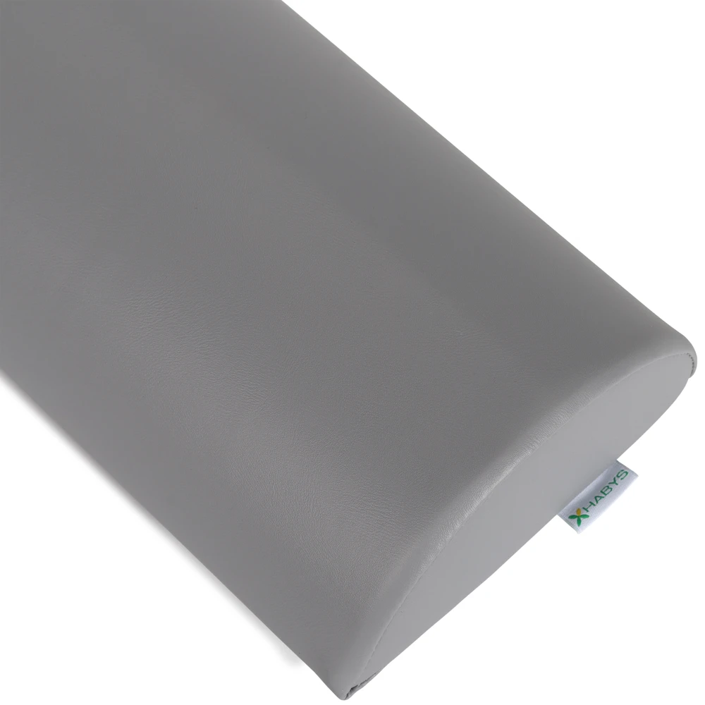 Pusapvalė masažo pagalvėlė Habys Vinyl Flex 60×19×9 cm, pilka
