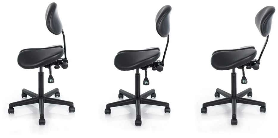 Restpro Kosmetologinė meistro kėdė Professional Massage Master with Backrest Juodas