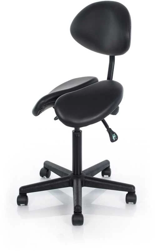 Restpro Kosmetologinė meistro kėdė Professional Massage Master with Backrest Juodas